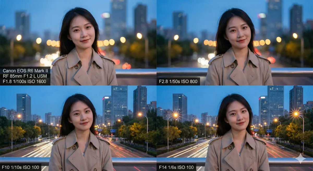 Aperture comparison