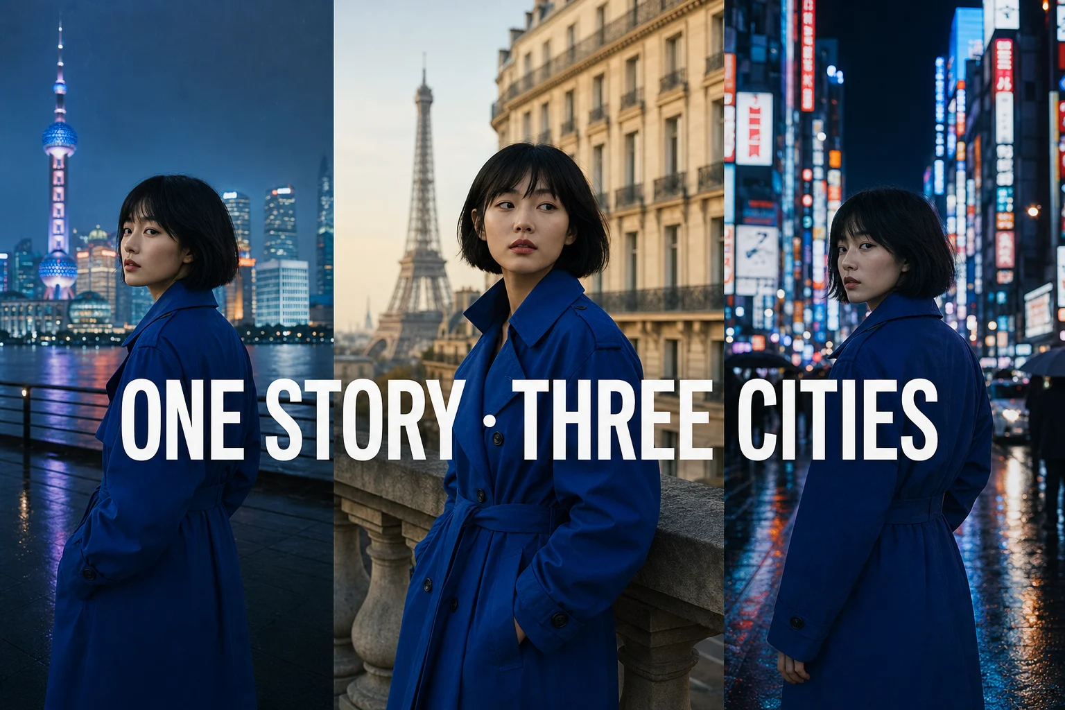 One story, three cities